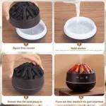 Charcoal Humidifier 300ML Artificial Fire Air Humidifier Aroma Diffuse - Image 3