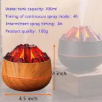 Charcoal Humidifier 300ML Artificial Fire Air Humidifier Aroma Diffuse - Image 2