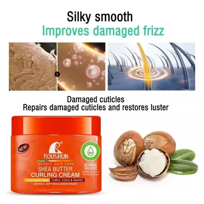 Roushun Shea Butter Curling Cream 350 ml - Image 3