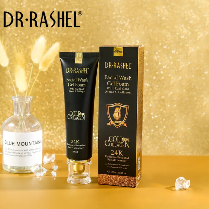 Dr. Rashel - 24K Gold & Collagen Facial Wash Gel Foam With Real Gold A - Image 2