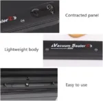 Vacuum Sealer Machine, 60Kpa Automatic Food Vacuum Sealer Full Sealed Vacuum, 2.5 x 14.4 x 1.7in Multifunctional Vacuum Sealing Machine Quiet and Low Noise Operation for Food Preservation - Image 3