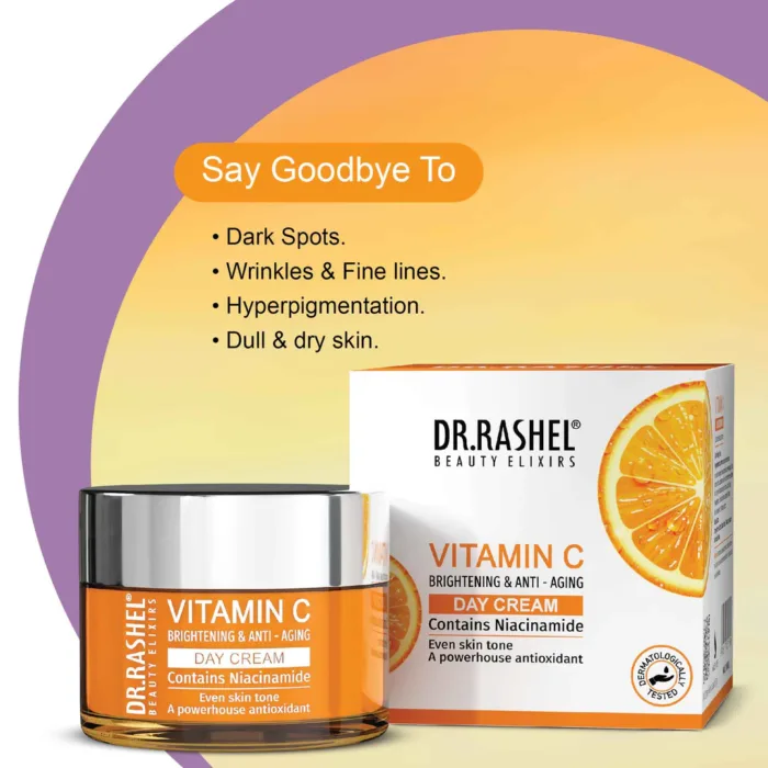 Dr. Rashel Vitamin C Brightening & Anti Aging Day Cream 50g - Image 3