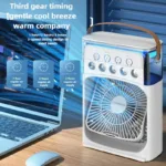 3 in 1 Portable Air Cooler Humidifier Mist Fan Mini and Night Light - Image 6