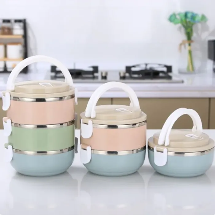 Stainless steel Multi-Layer Insulated Lunch Box - Image 4
