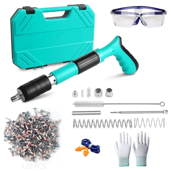 𝐍𝐚𝐢𝐥 𝐆𝐮𝐧 𝐌𝐚𝐜𝐡𝐢𝐧𝐞 𝐊𝐢𝐭 𝐰𝐢𝐭𝐡 𝟓𝟎𝐩𝐜𝐬 𝐍𝐚𝐢𝐥𝐬, 𝐌𝐚𝐧𝐮𝐚𝐥 𝐒𝐭𝐞𝐞𝐥 𝐍𝐚𝐢𝐥 𝐆𝐮𝐧, - Image 5