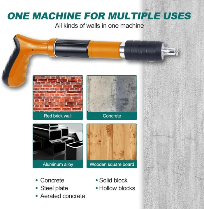 𝐍𝐚𝐢𝐥 𝐆𝐮𝐧 𝐌𝐚𝐜𝐡𝐢𝐧𝐞 𝐊𝐢𝐭 𝐰𝐢𝐭𝐡 𝟓𝟎𝐩𝐜𝐬 𝐍𝐚𝐢𝐥𝐬, 𝐌𝐚𝐧𝐮𝐚𝐥 𝐒𝐭𝐞𝐞𝐥 𝐍𝐚𝐢𝐥 𝐆𝐮𝐧, - Image 2