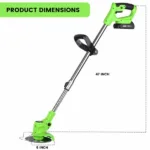 Cordless Grass Cutter Rechargeable Brush Cutter Grass Trimmer - Image 3