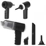 3 in 1 Portable High Power Car Vacuum Cleaner with Blower | USB Rechargeable Wireless Handheld Vacuum Cleaner Traveling, Camping Reusable, Portable, Rechargeable Vacuum - Image 3