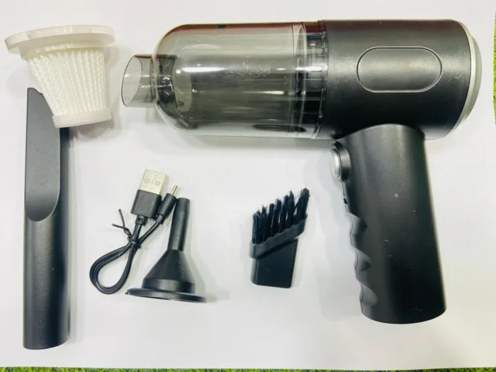 3 in 1 Portable High Power Car Vacuum Cleaner with Blower | USB Rechargeable Wireless Handheld Vacuum Cleaner Traveling, Camping Reusable, Portable, Rechargeable Vacuum - Image 2