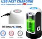 Water Table Pump Rechargeable, Water Dispenser for 5 Gallon Bottle Bottom Loading, Portable USB Charging Automatic Drinking Mini Water Jug Dispenser, for Camping, Kitchen - Image 3
