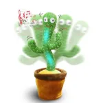 Dancing Talking Cactus Toy for Baby Boys Girls Gifts,Dancing Cactus Singing Mimicking Recording Repeating What You Say Baby Toys - Image 3