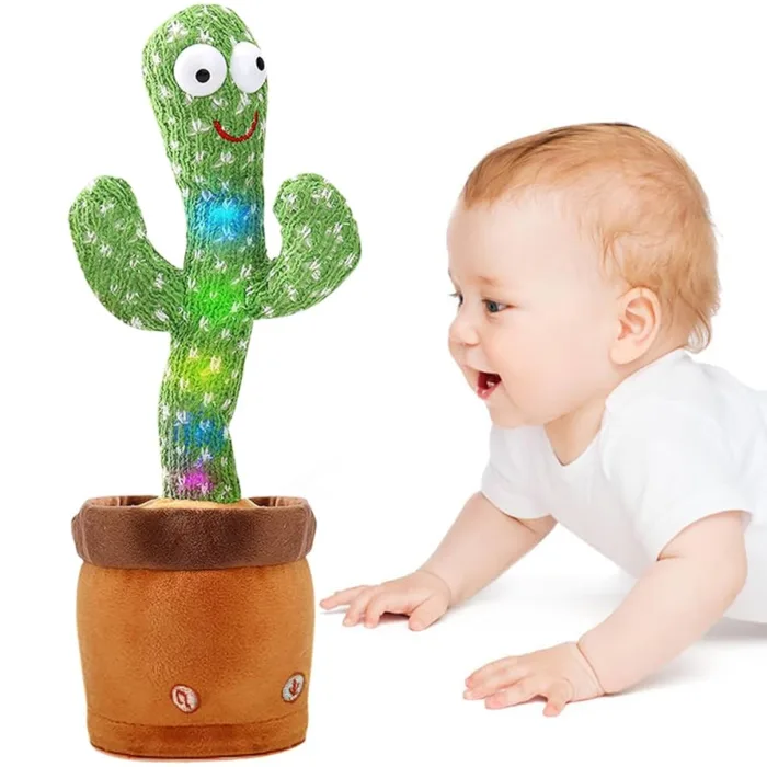 Dancing Talking Cactus Toy for Baby Boys Girls Gifts,Dancing Cactus Singing Mimicking Recording Repeating What You Say Baby Toys - Image 2