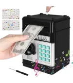 Electronic Bank Money Safe Password Money Box for Kids Ages 3 4 5 6+, Mini ATM Bank Safe Coin Cash Banks Money Saving Box, Great Boys Girls Gift for Birthday Thanksgiving - Image 4
