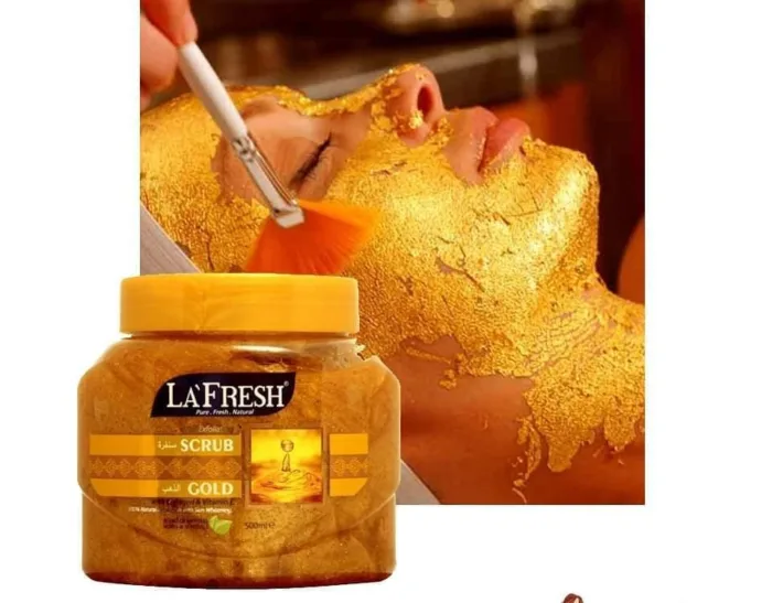 La Fresh Gold Scrub 500ml - Image 3