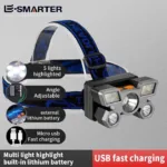 Rechargeable 5 LED Head Lamp with VIP Light Head Light Flashlight - Image 4