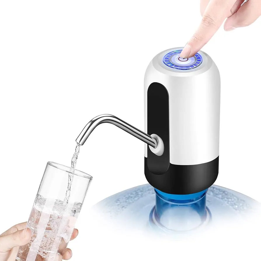 Water Table Pump Rechargeable, Water Dispenser for 5 Gallon Bottle Bottom Loading, Portable USB Charging Automatic Drinking Mini Water Jug Dispenser, for Camping, Kitchen 2 Water Table Pump Rechargeable, Water Dispenser for 5 Gallon Bottle Bottom Loading, Portable USB Charging Automatic Drinking Mini Water Jug Dispenser, for Camping, Kitchen - Image 1