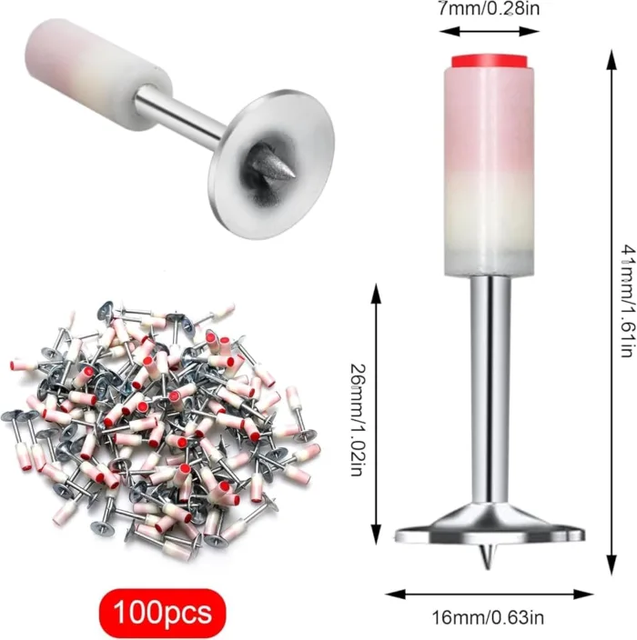 𝐍𝐚𝐢𝐥 𝐆𝐮𝐧 𝐌𝐚𝐧𝐮𝐚𝐥 𝐒𝐭𝐞𝐞𝐥 𝐍𝐚𝐢𝐥𝐬, 𝟏𝟎𝟎𝐩𝐜𝐬 - Image 2