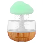 Raining Cloud Night Light Aromatherapy Essential Oil Diffuser Micro Humidifier Desk Fountain Bedside Sleeping Relaxing Mood Water Drop - Image 5