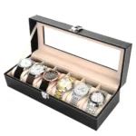 2/3/6 Grids Watch Box PU Leather Watch Case Holder Organizer Storage Box for Quartz Watches Jewelry Boxes Display Best Gift - Image 2