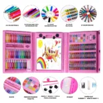 208 Piece Art Set, Artist Sketching Drawing & Painting Set with Case Art Kit for Kids Teens and Adults