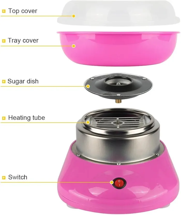 Professional Cotton Candy Candy Machine for Home Kids Party Gift Cotton Candy Floss Machine Electric Candy Maker - Image 3