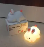 Rabbit Silicon Colour Changing RGB Lamp Bedside Night Light - Image 3