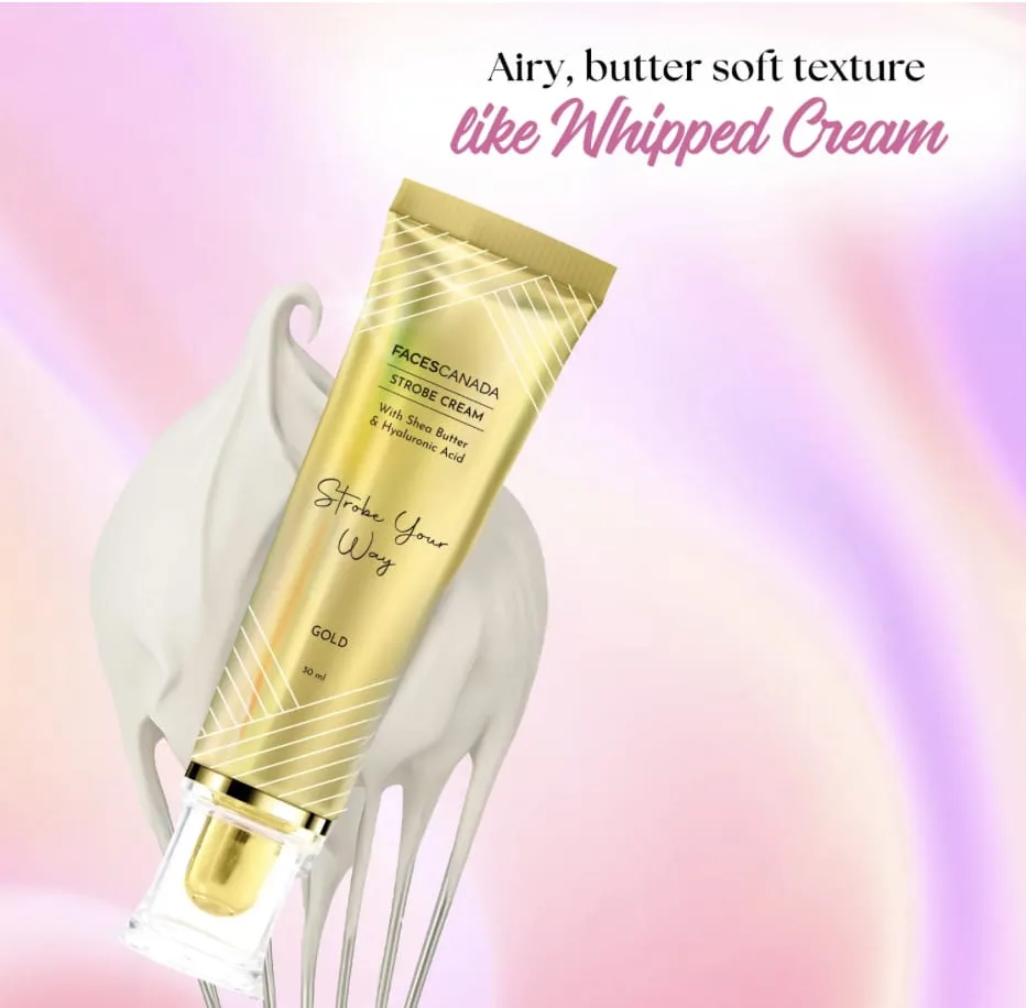 Faces Canada Strobe Cream Gold 30ml Strobe Cream Gold Faces Canada 30ml